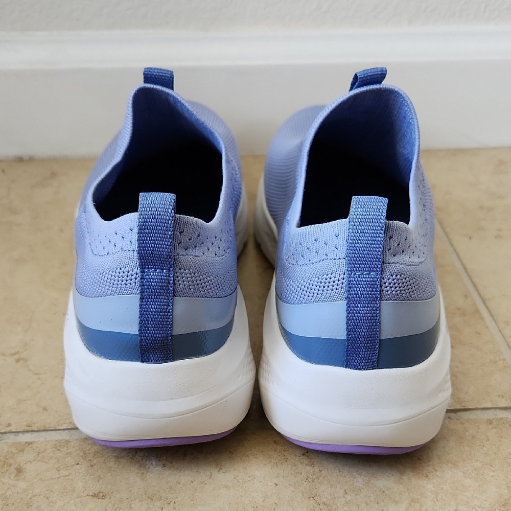 Skechers Women's Light Blue Slip-On Sneakers - Picture 6 of 16